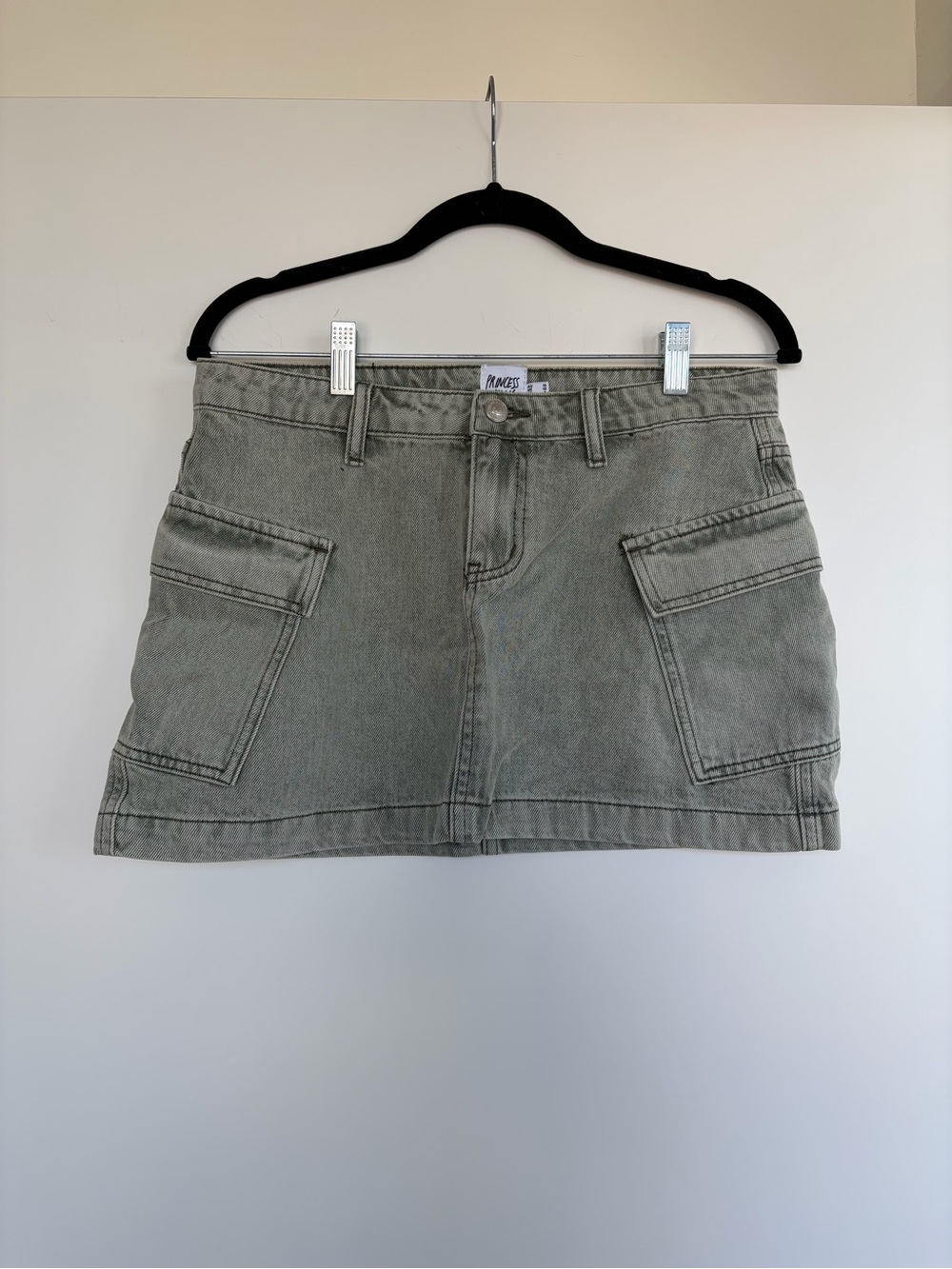 Princess Polly Olive Green Cargo Mini Skirt